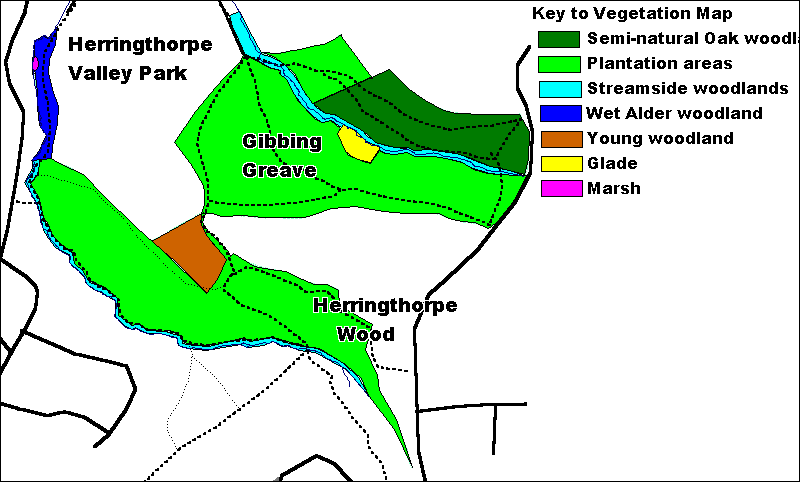 Vegetation map
